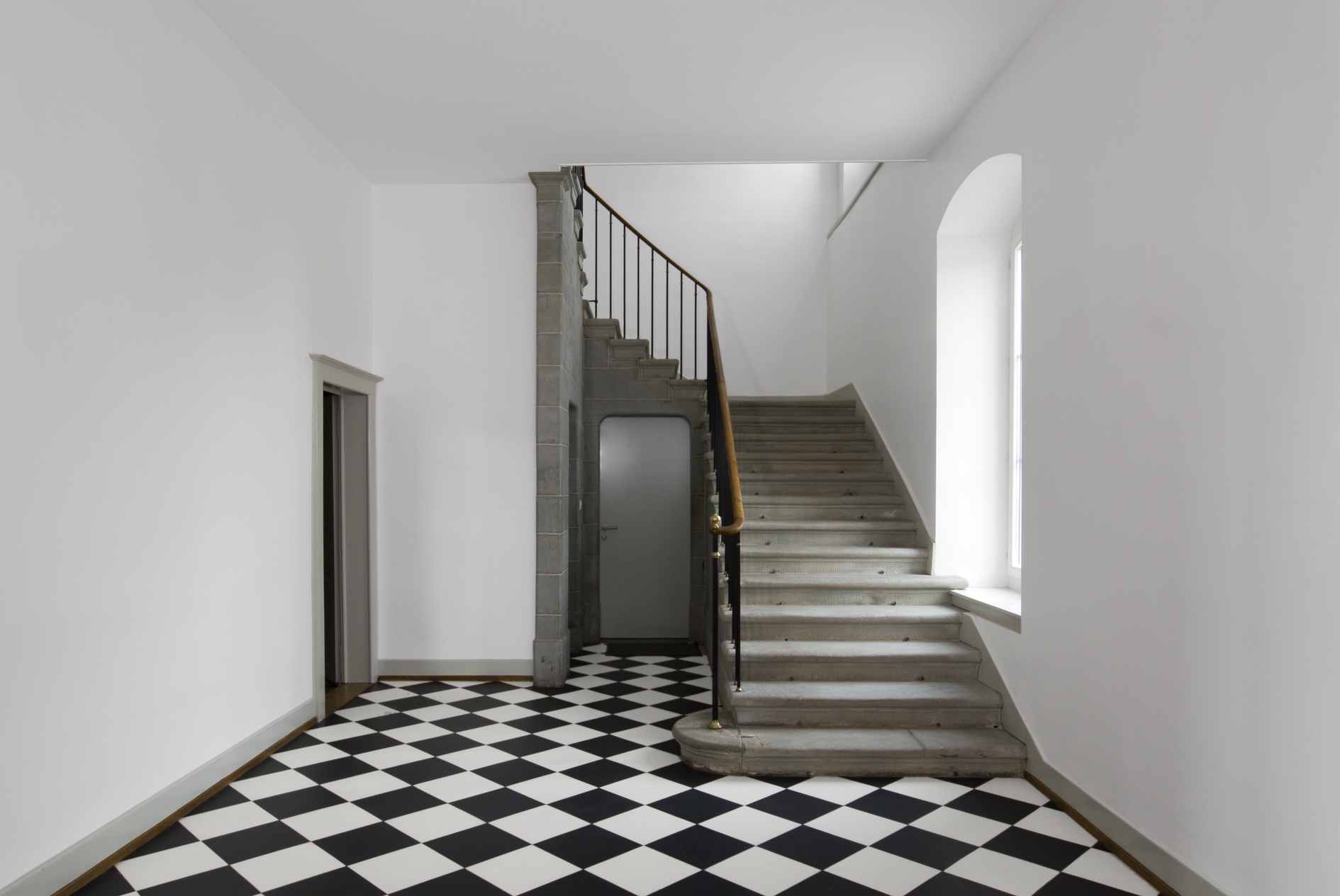 Le hall d'entrée du château